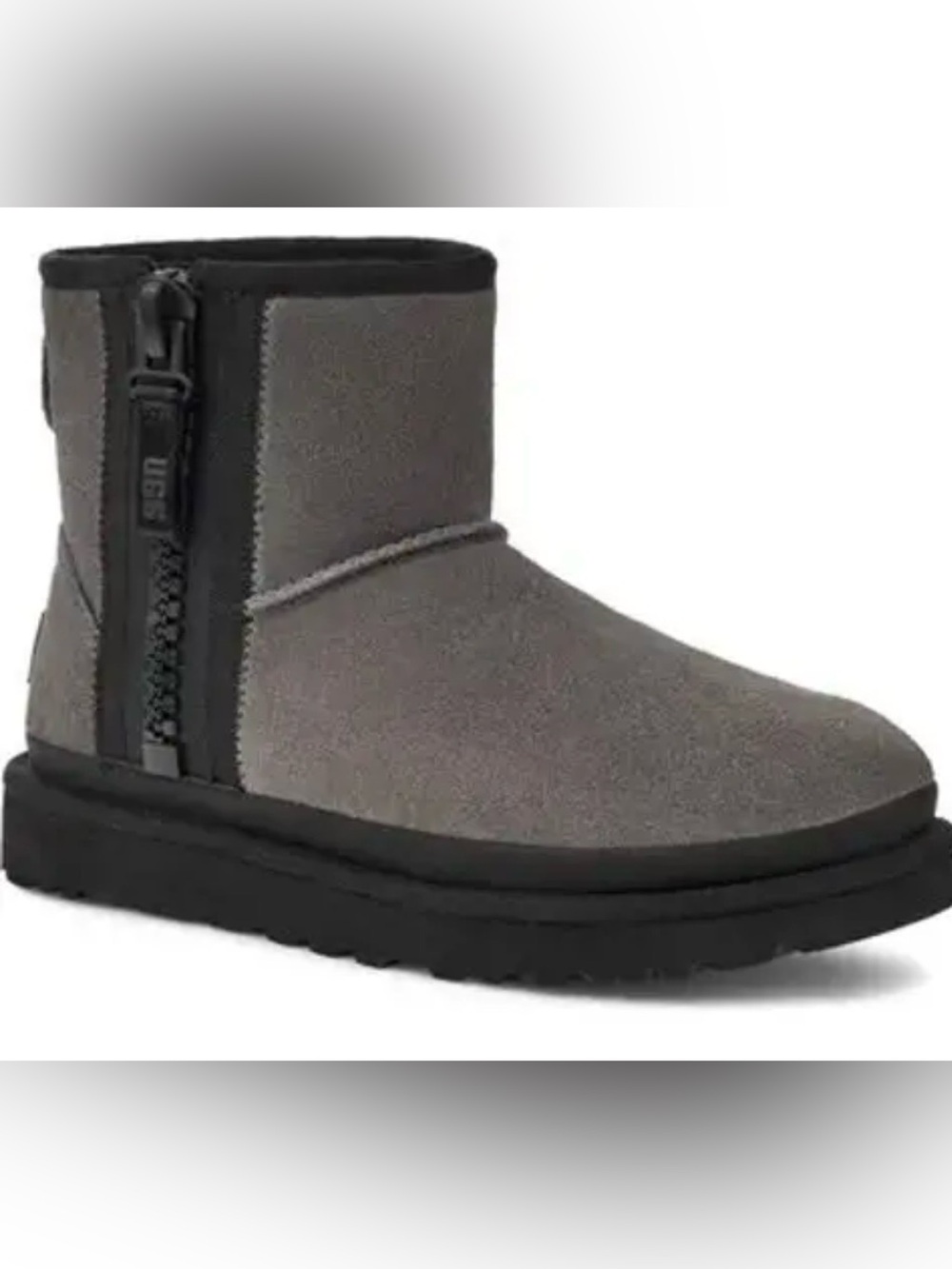 UGG Classic Mini Zipper Tape Logo Boots In Burnt Olive, 1144034, Size 6